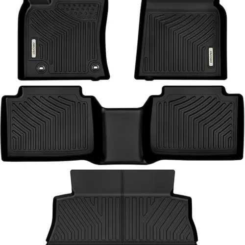 YITAMOTOR Floor Mats Fit for 2018-2024 Toyota Camry, NOT for Hybrid & AWD Models, TPE All Weather Floor Liners Custom Fit for 2024 Toyota Camry L/LE/SE/TRD/XLE/XSE, Black