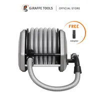 [SummerFinds] Giraffe Tools Vacuum Hose Extension Reel with 30FT Hose, 1-1/4'' Wall Mount Vacuum Hose Reel, Suitable for Diameter 32mm Wet Dry Vacuums Fitting Cleaning