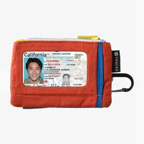 Thread Slim Pouch Wallet & Card Holder - Purse for Women with Zip Closure, Key Stash Compartment, Clear ID Pocket, and Two Zip Coin/Card Compartments, Wallets For Women, Everyday
