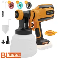 VONFORN Brushless Cordless Paint Sprayer for Dewalt 20V Battery,  3 Nozzles, 1000ml/min Flow Rate & 1200ML Electric Paint Gun for Furniture, Walls