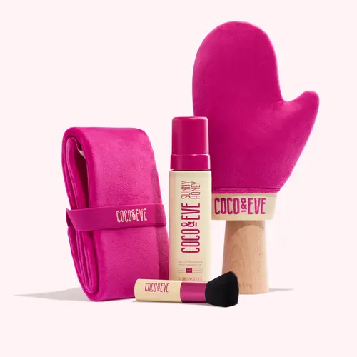 Bali Bae Self Tan Set | Sunny Honey Bali Bronzing Foam + Accessories