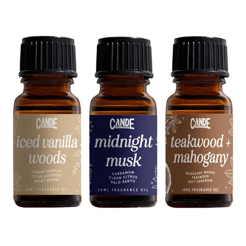 CANDECRAFTCO Premium Scented Fragrance Oil Multi-Pack Bottles - Long-Lasting Home Fragrance for Home Care Supplies, Bottle
