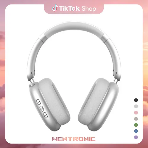 WENTRONIC Y01 Over-Ear Wireless Bluetooth High-Fidelity Hands-Free ANC Foldable Headphones - Hybrid Noise Cancellation, 3.5mm Jack, Memory Function, 48H Playtime, Hi-Res Audio, Memory Foam Earpads, Built-in Mic, iOS/Android Compatibility,father'sdaygifts