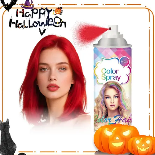 Glossy Lightweight Olive Oil Haircare Temporary Gray Hair Color Spray - Washable, 1-Time Use for Women & Kids, Ideal for Party, Cosplay, 120ml