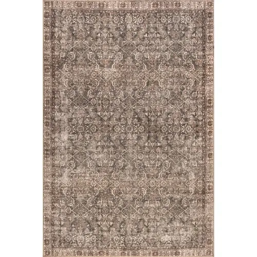 Hillstone Collection Calianna Modern Traditional Vintage Medallion Arab Moroccan Style Indoor Area Rug - 0.15" Thick Rectangle, Handmade Look, Daily Foot Traffic Ready, Boho Home Decor Items, Hand-Wash Only, Rugs for Bedroom Office