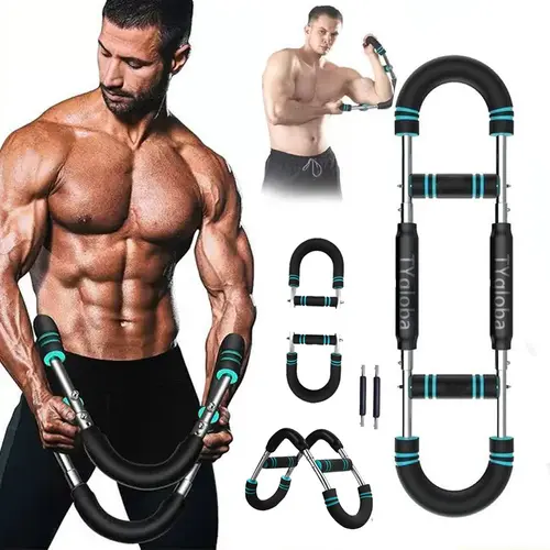Arm Chest Trainer - Adjustable Workout Equipment, 60-110lbs Resistance, Compact Portable Workout Accessory, Versatile Machine for Full Upper Body Muscle Strengthening & Home Use, Portable Gym Equipment