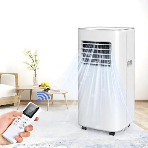 DIMUNT Portable Air Conditioners 8500-12,000 BTU Cool up to 360 sq. ft 3-in-1 with Remote Control Sleep Mode,Cool, Dry and Fan, LED Display 24Hrs Timer Installation Kits for Home Office Dorms White Clear Household Cooling Window Ac Unit