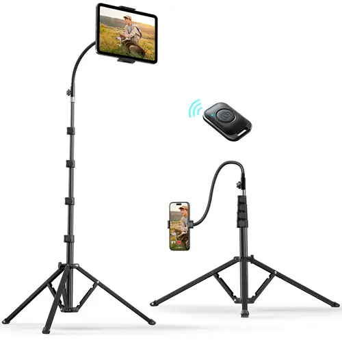 【BackToSchool】Weilisi iPad Tripod Stand , 82 inch Height Adjustable iPad Stand Holder & iPad Floor Stand with 360° Rotating iPad Tripod Mount for iPad Pro, iPhone, Kindle, and All 4.5-12.9 Inch Tablets for Video recording /Lash Techs#SummerVibes