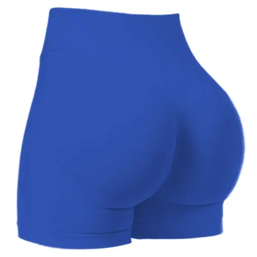 Women's Solid V-waistband Seamless Gym Shorts, High Stretch Yoga Shorts, Ladies Sportswear for Indoor Outdoor Wear, Workout Clothes Women, Sportswear Clothing