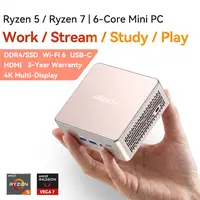 GEEKOM A5 2027 Edition Mini PC AMD Ryzen 7 7730U Cpu 16GB RAM 512GB SSD | Upgradeable Up to 64GB Win11 Pro 3-Year Warranty WiFi 6 Bluetooth HDMI 2 USB-C 4K Display Home Office Computer Cpu Good for light to moderate gaming