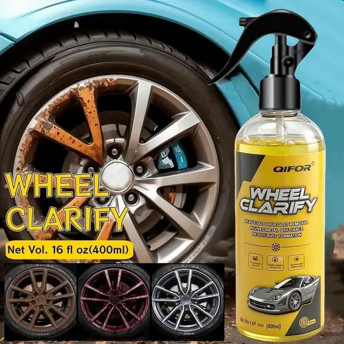 QIFOR Wheel Rust Removal Spray - Heavy-Duty Automotive Detailing & Car Care Product for Rust, Stains, and Water Spots, Automotive Detailing Products, Car Care Products
