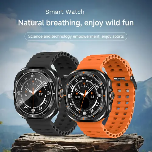 Men's Multifunctional Digital Sports Smartwatch - 1.43'' Touchscreen Sport Watch, Wireless Smart Watch, Bluetooth Phone Call, Pedometer, Sleep Tracking, Fitness Wearable Compatible with Android & iPhone