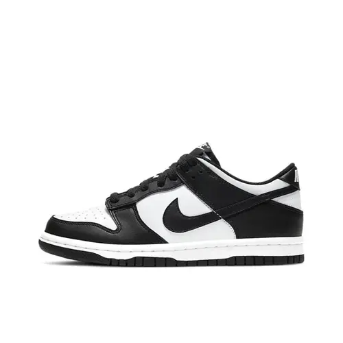 NIKE Dunk Low Retro 'Panda' Leather Low Top Classic Design Shoes for Women's, Durable Sports Sneakers with Everyday Comfort & Casual Daily Wear, Comfortable