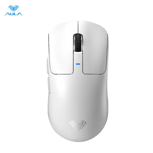 AULA SC680 Tri-Mode Cable-Free Gaming Mouse - 2.4G/BT5.0/USB-C, 10000 DPI Rechargeable, 6 Programmable Buttons, Summer Anti-Slip Surface, Extra Switches, Keycap Puller, Ergonomic Gaming Accessories for Desktops & Laptops, Pc Gaming Accessories, Dpi 10000