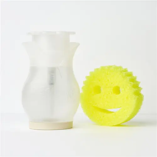 Soap Daddy Soap Dispenser with Original Scrub Daddy Scrubber Colorful Translucent