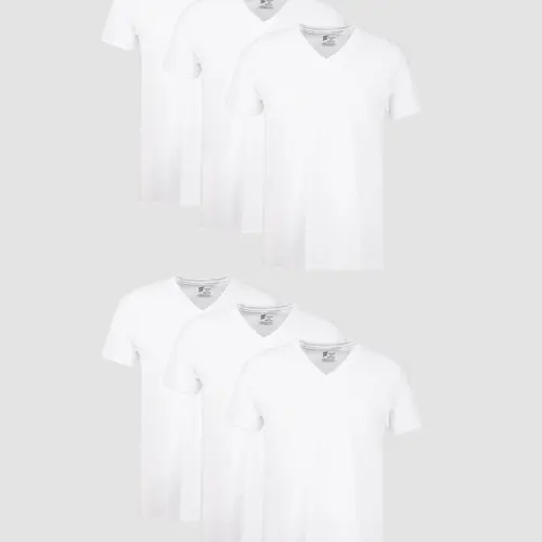 Hanes Men's Undershirt Pack V-neck Moisture-wicking Cotton With Odor Control 6-pack Underwear Multi Comfortable Fit Soft Stretch Fabric Breathable 777vp6