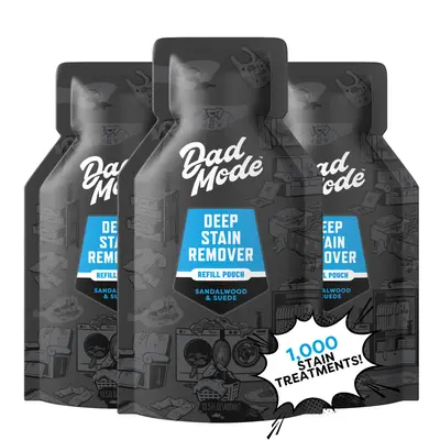 DadMode 7-Enzyme Formula Laundry Stain Eliminator Liquid Detergent, High-Performance Refill Bottle with Sealed Top, 3-Pack Spray-Based Household Cleaner (24 Months Shelf Life)