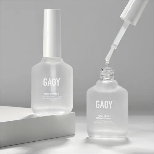 GAOY Nail Dehydrator and Primer, 2 Pcs Acid-Free Natural Nail Prep Dehydrate and Bond Primer Set, for Gel Nail Polish