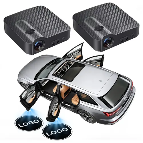 Viral Car Door Welcome Lights - Auto Sensing LED Projector, Easy Install for Night Safety | Show Your Style with Multiple Logos & Colors | Perfect for Garage, Car Shows, Night Driving, gift for dad, Led Car Ambient Light, Cars