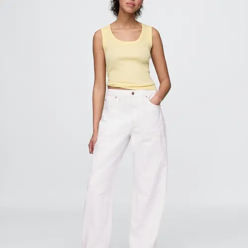 Gap Women's Curvy High Rise Barrel Jeans