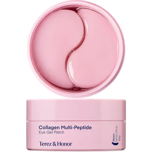 TEREZ & HONOR Collagen Multi-Peptide Eye Gel Patch - 30 Pairs for Puffy Eyes Dark Circles Wrinkles Fine Lines Hydrating Firming Korean Skincare Gift