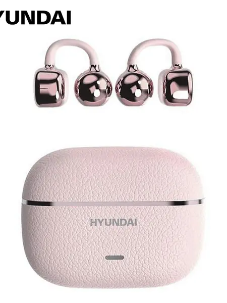 HYUNDAI C03 Clip On Wireless Headphones with Bluetooth 6.0 for Faster, Stable Connection & Low Power Use, DT6.0 Pulse Directional Tech, 360° ACS Panoramic Sound, IPX5 Waterproof Audio Earbuds for Music & Calls, Comfortable for Sports,father'sdaygifts