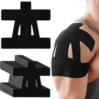 Precut Shoulder Kinesiology Strapping Tape for Men & Women - Waterproof, Breathable Athletic Support & Pain Relief for Basketball, Gym, Camping | Father's Day Gifts