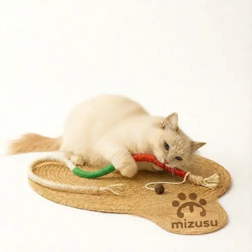 Cat Toys Chew Ropes 3Pcs with Free Catnip Pack, Safe Teeth Cleaning Dental Toy for Indoor Cats & Kittens, Calming Interactive Kitty Toys, 27.5 in