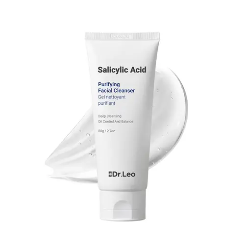 【On Sale】Dr.Leo Salicylic Acid Purifying Facial Cleanser Gentle Cleansing Affordable Skincare for Sensitive Skin 80g Acne Foam #sohochic #tiktokshopbacktoschool