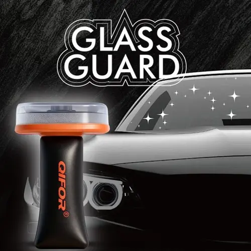 QIFOR Automotive Oil Film Cleaning Brush - Car Cleaning Kit, Interior+Exterior Windows Oil Removal Tool, Car Detailing Cleaning Supplies, Anti-Fog Rain Treatment Accessory, Surface Cleaner