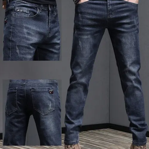 Men's Denim Pants, Slim Fit Casual Comfy Jeans for Daily Wear, Fashion Men's Bottoms for All Seasons