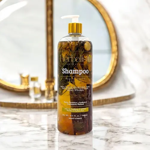 Herbalista 100% Natural Handmade Haircare Cleanser Shampoo 1000ml (33 fl oz) - Plant-Based, with Rosemary, Cinnamon, Anise, Clove, Aloe, Ginger, Eucalyptus - Fortifies, Regenerates, Boosts Voluminous Hair - Hair Growth Shampoo with Refreshing Scent, Singl