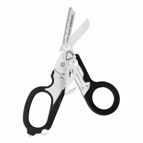 Leatherman Raptor® Rescue 6-in-1 420HC Stainless Steel Shears - Multifunctional Tactical Hand Tool with Oxygen Tank Wrench, Ruler for First Responders, Firefighters, EMTs