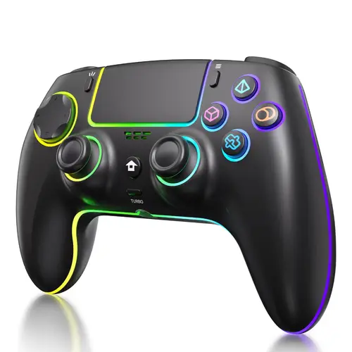 YUYIU PS5 Wireless Pro Controller With 3.5mm Audio Jack, Bluetooth5.0,Touch Pad, Six Axis Motion Control, Charging Cable game stick,back to school,back to school haul