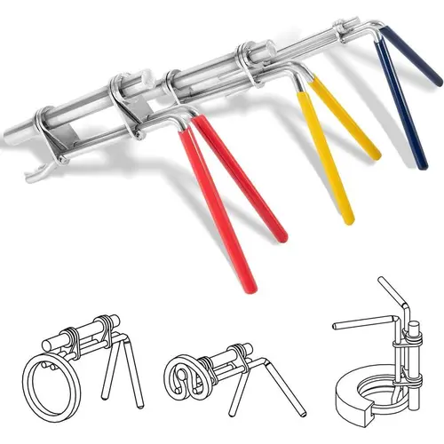 Hydraulic Seal Installation Tools - 3 Pack U-Cup Rod Seal Installation Tool Kits with Upgraded Seal Twistor for Hydraulic Cylinder Piston Repair