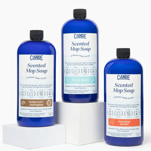 CANDECRAFTCO Scented Mop Soap - Household Home Care Supply, Commercial Cleaning Supplies for Home Floors with Hotel Luxury Scents (Compatible with Buckets)