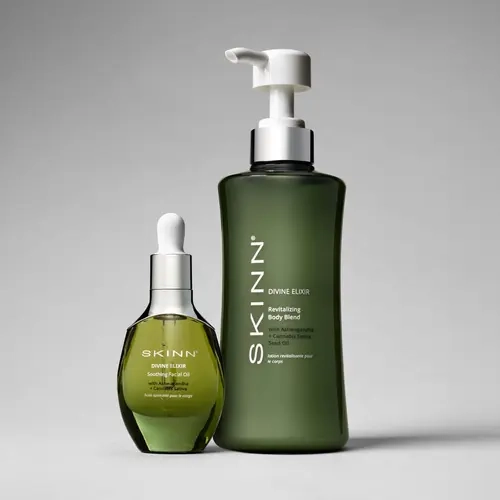 SKINN Cosmetics: Ayurvedic Cooling Bundle- Body Lotion + Ayurvedic Oil