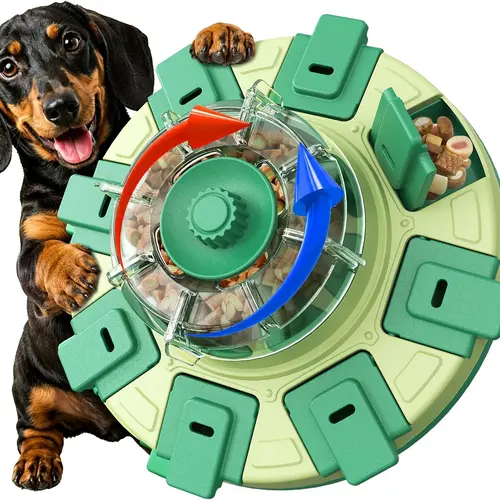 KADTC 2-Level Dog Puzzle Toys, Treat Dispenser & Slow Feeder for Small Dogs