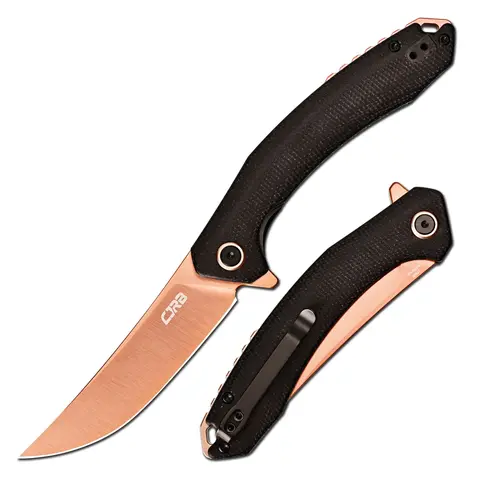CJRB Gobi Compact Tactical Small Folding EDC Pocket Knife - AR-RPM9 Steel Blade, G10 Handle, Non-Retractable EDC Gear, Outdoor Survival Camping Tool, Men's Gift, Portable Tool Accessories