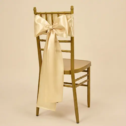SHOWGEOUS Polyester Gauze Boho Chair Sashes - 50-120 Pack Value, Rustic Chic Event Decorations, Airy Texture, Easy Bow/Draped Chair Covers for Weddings, Banquets, Parties