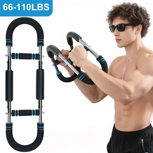 RELIFE Twister Arm Exerciser for Men - U-Shape Alloy Steel Arm Workout Machine with Adjustable Resistance, Strong Grip Foam Handles, Portable Home/Office Fitness Accessory for Back, Chest & Shoulders