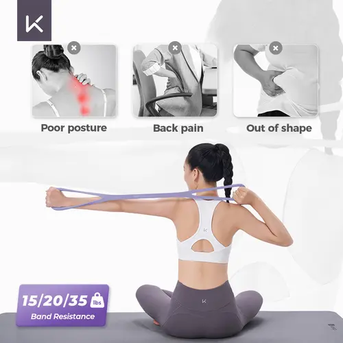 KEEP 8-Shaped Resistance Band, Elastic Band for Home Fitness, Stretch Leg Arm Strength Training Band, Exercise Equipment for Home Gym, Yoga,SummerVibes