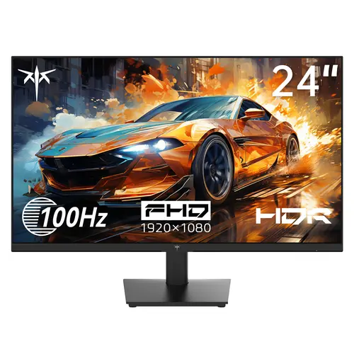 KTC 23.8" 1920*1080P 100Hz IPS Computer Monitor, HDR10 Frameless Gaming Monitor with Freesync, FULL HD 1000:1 Contrast Radio, HDMI & VGA Ports PC Monitor for Working, VESA, Tilt Adjustable, Eye Care, H24V13