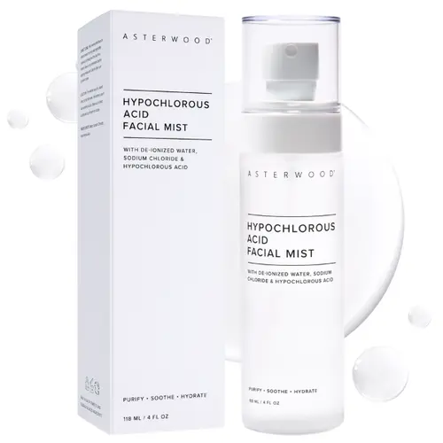 Hypochlorous Acid Facial Mist - Targets Acne, Redness, Irritation - Antibacterial, Antimicrobial - After Gym/Post-Workout Facial Mist - 4 Fl Oz