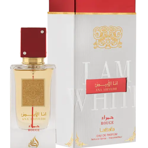 Lattafa Ana Abiyedh Rouge for Unisex Eau de Parfum Spray, 2.0 Ounce / 60 ml