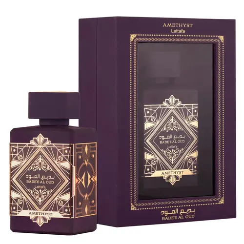 Lattafa Bade'e Al Oud Amethyst -  Eau de Parfum Long-Lasting Fragrance for Unisex, 3.40 Ounce / 100 ml