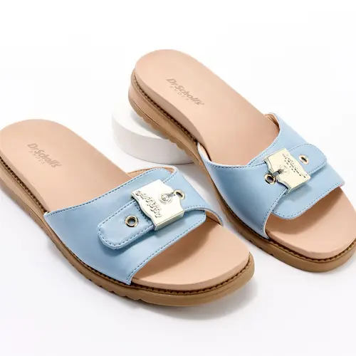 Dr. Scholl's Buckle Slide Sandals- Island Icon
