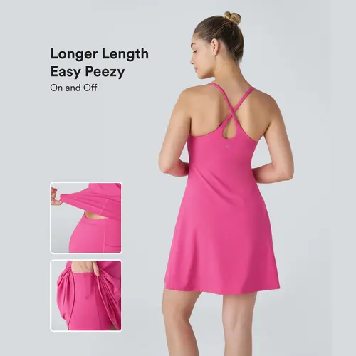 Halara SoftlyZero™ Plush Backless Active Dress-Longer Length-Easy Peezy Edition #BackToSchool