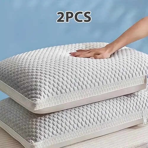 2PCS Raybee Luxury Pillows for You Bed Sofa with 900G Adjustable Premium Fiber Filling & Cooling Memory Cover, Decor Bedroom Accessories,Hotel , Festival gifts