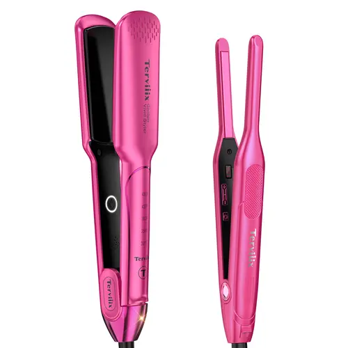 Terviiix Flat Iron & Pencil Flat Iron Combo, Professional Hair Straightener with Curling Function for Beauty & Personal Care